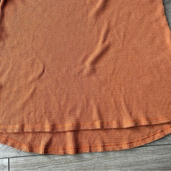 Anthropologie  T.La Waffle Knit V Neck Keyhole Long Sleeve Shirt Top - Picture 7 of 15